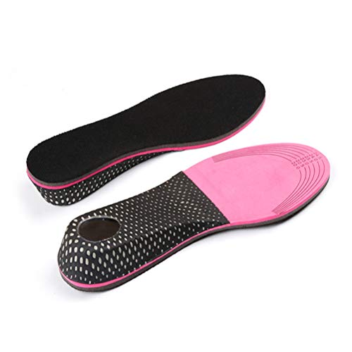 Healifty 1 Par de Plantillas para Zapatos con Alzas Elevadora de Silicona y Tela Invisible para Mujer y Hombre 5cm