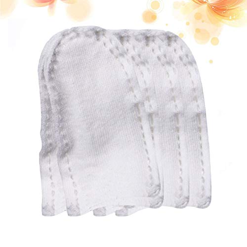 Healifty 200 Piezas Protectora de Dedo de Mano de Algodón Cubierta de Dedo Antiarañazos Tapones para los Dedos para Trabajo a Domicilio