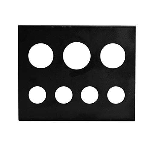Healifty Soporte para Vasos de Tinta para Tatuajes 7 Agujeros Rectángulo de Plástico Soporte para Pigmentos Multifuncional Portátil Estante Hogar Salón Belleza Maquillaje Herramienta