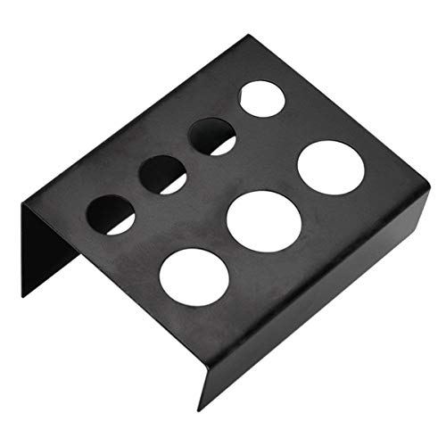 Healifty Soporte para Vasos de Tinta para Tatuajes 7 Agujeros Rectángulo de Plástico Soporte para Pigmentos Multifuncional Portátil Estante Hogar Salón Belleza Maquillaje Herramienta