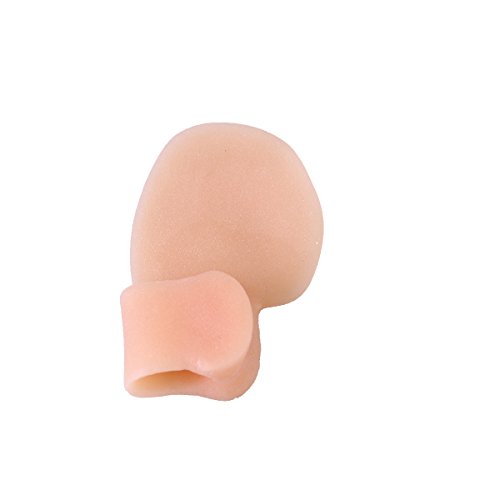 HEALLILY 10pcs Juanete Corrector del Pie Gel de Silicona Separador del Dedo Meñique para Hallux Valgus Protector de Juanete Ajustador (Color Encarnado)