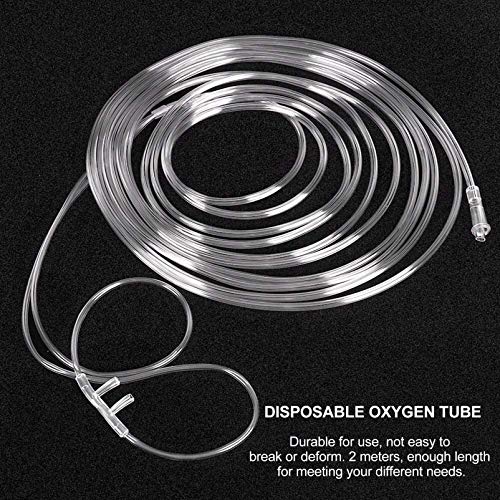 HEALLILY 4 Unidades de Máquina de Oxígeno para El Hogar 2M de Tubo de Cánula de Oxígeno de Tacto Suave Transparente Accesorios de Tubo de Cánula Nasal