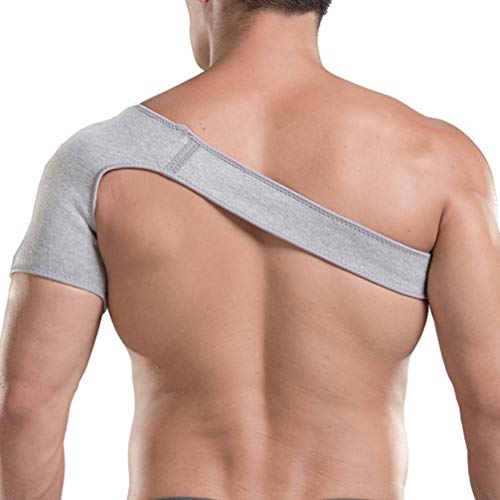 HEALLILY Abrazadera de Hombro Manguito Rotador de Apoyo para Hombres Mujeres Hombro Compresión Manga Cuidado Ortopédico Hombro Brace Soporte Envoltura para Alivio Del Dolor S