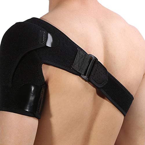 HEALLILY Soporte de Hombro Brace Ajustable Manga de Compresión Brazo Inmovilizador Envoltura para Desgarrado Manguito Rotador Alivio Del Dolor en Las Articulaciones Hombres Mujeres