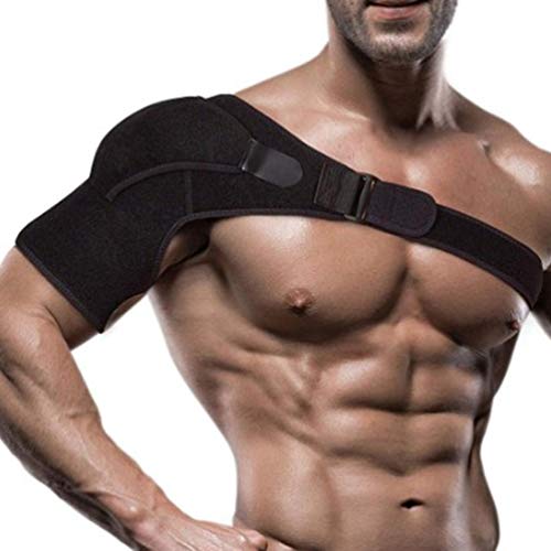 HEALLILY Soporte de Hombro Brace Ajustable Manga de Compresión Brazo Inmovilizador Envoltura para Desgarrado Manguito Rotador Alivio Del Dolor en Las Articulaciones Hombres Mujeres