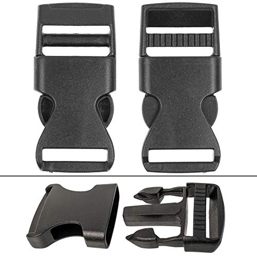 Hebillas para cinturón de 15 / 20 / 25 / 32 / 38 / 50 mm a elegir, 2 unidades, cierre de clic de doble cara, para mochila, reparación de hebilla de repuesto, accesorios de costura DIY