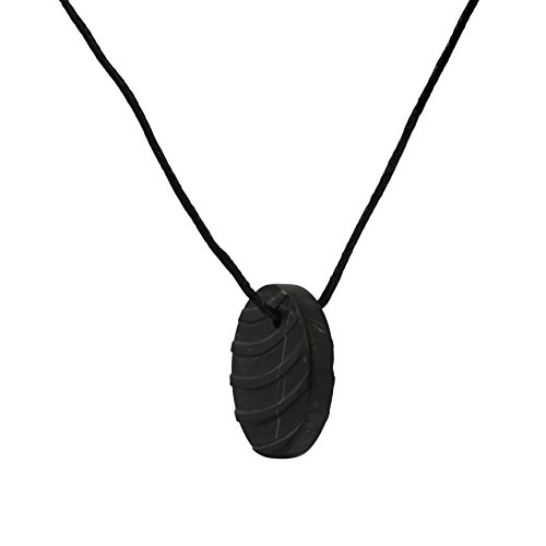 Heka Naturals Collar de Shungite con Colgante Diseño Tallado Brisa Hecho de Piedra Shungit | Joyería de Shungita Moderna, Usada para Equilibrar Chakras y Energía | Brisa