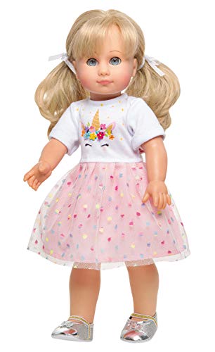 Heless- Unicornio - Vestido para muñecas, Hannah, tamaño 35-45 cm, Color Rosa. (2060)