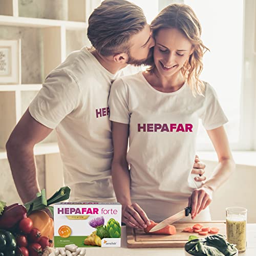 Hepafar Forte | Complejo de cardo mariano, alcachofa y diente de león | 120 cápsulas de alta dosis | Con vitamina E, fosfolípidos | Innovadora fórmula patentada de alta biodisponibilidad