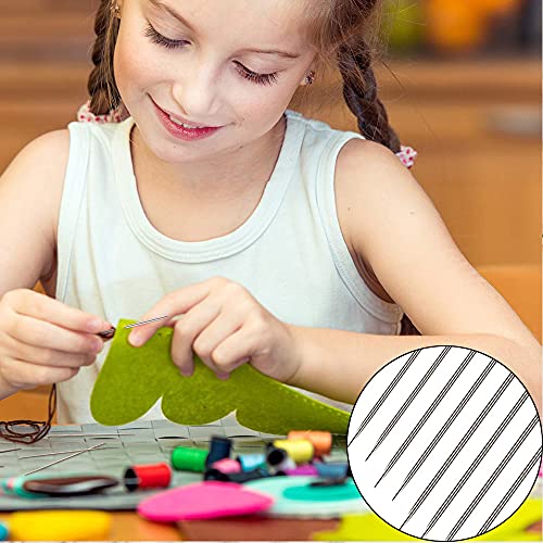 Her Kindness 12 Pcs Agujas Enhebrado Automatico,Agujas Coser a Mano Facil Enhebrar Aguja Magica Agujas Maquina de Coser （Con caja de agujas de madera）