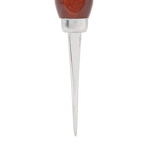 HERCHR Pico de Hielo de Acero Inoxidable de 17cm con Mango de Madera de Seguridad, La Mejor Herramienta para Tallar Final Touch Ice Pick Japanese Style para Barras de Cocina
