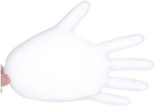 HeroTouch Guantes Desechables De Vinilo sin Polvo ni Proteínas Alergénicas, 100 Unidades Por Caja Dispensadora, Talla XL sin Guantes Protectivos para Uso en Hogar, Tiendas y Cosméticos