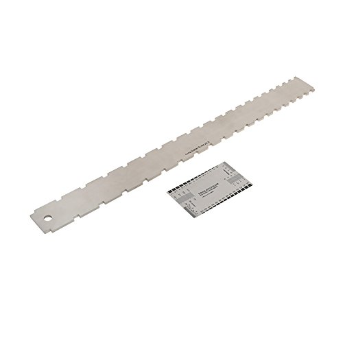 Herramienta de regla de cuello de guitarra, regla de borde recto de acero inoxidable + juego de herramientas de regla de medición de cuerdas, accesorio de actualización de instrumentos