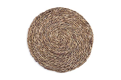 HERSIG - Pack 6 Salvamanteles Individuales | Manteles Individuales Redondos de Enea - 35 cm
