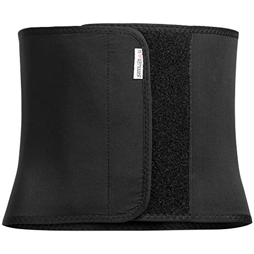 Herzmutter Soporte Banda posparto - Cinturón de recuperación de Maternidad - Corsé Postparto - Talladora del Cuerpo Mujer - Recuperación-Ajustable-Apoyar - 3100 (XXL, Negro)
