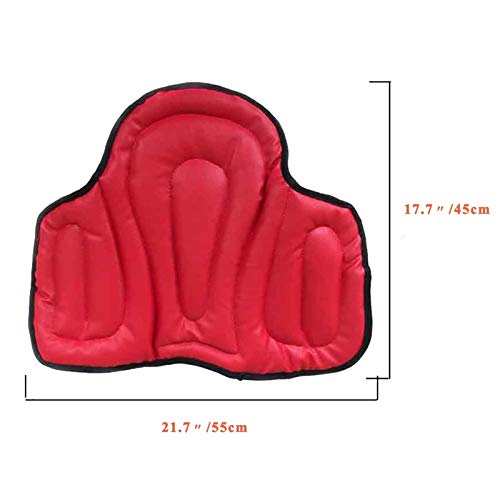 HEWXWX Silla de Montar Absorción de los Golpes y Engrosamiento, Almohadillas Blandas para el Asiento del Caballo Equipo de equitación Almohadillas de Montar del Oeste de la PU indoloras,Black