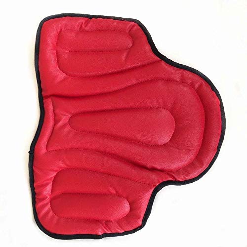 HEWXWX Silla de Montar Absorción de los Golpes y Engrosamiento, Almohadillas Blandas para el Asiento del Caballo Equipo de equitación Almohadillas de Montar del Oeste de la PU indoloras,Black