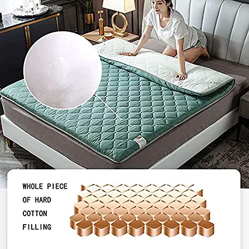 HFAFRZ Futón colchón, colchón japonés colchón Plegable Tatami colchón de Piso portátil colchón de Camping Almohadilla Piso tumbonado sofá Cama,Gris,0.9x2.0m