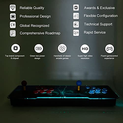 HHuin 999 juegos en 1 diseño profesional de alta definición de la máquina de juego de baja potencia que proporciona control de juego fluido Multicolor