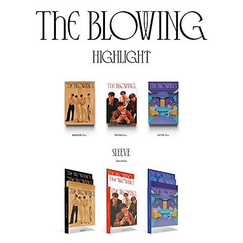 HIGHLIGHT 3rd Mini Album - THE BLOWING [ WIND Ver. ] CD&CD Tray+Sleeve+Photo Book+Holder+Lyrics Paper+Post Card+Folding Poster+Selfie Photo Card+Polaroid Photo Card+Standing Photo Card+OFFICIAL POSTER
