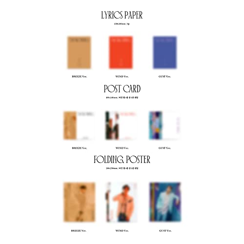HIGHLIGHT 3rd Mini Album - THE BLOWING [ WIND Ver. ] CD&CD Tray+Sleeve+Photo Book+Holder+Lyrics Paper+Post Card+Folding Poster+Selfie Photo Card+Polaroid Photo Card+Standing Photo Card+OFFICIAL POSTER