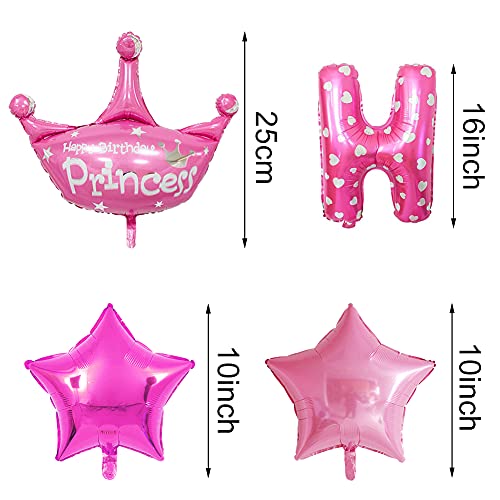 Hilloly Globos de Cumpleaños de Sofia, 27 Artículos de Cumpleaños de Sofia, Decoraciones de Cumpleaños de Princesa, Globos de Feliz Cumpleaños para Fiestas de Cumpleaños Infantiles