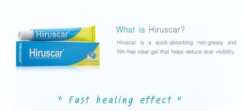 Hiruscar Gel Mucopolisacárido 100% hipoalergénico para suavizante de la piel, cicatriz de acné y cuidado queloide, gel para el cuidado de la piel, reduce la apariencia de cicatrices.