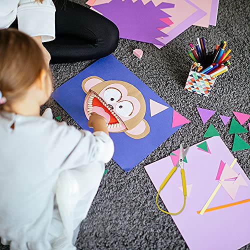 hocadon 3 Piezas Tijeras de Fácil Agarre, Tijeras de Bucle Diseño Adaptativo de Apertura Automática, Tijeras Adaptadas para Necesidades Especiales, Adolescentes y Adultos, 3 Colores