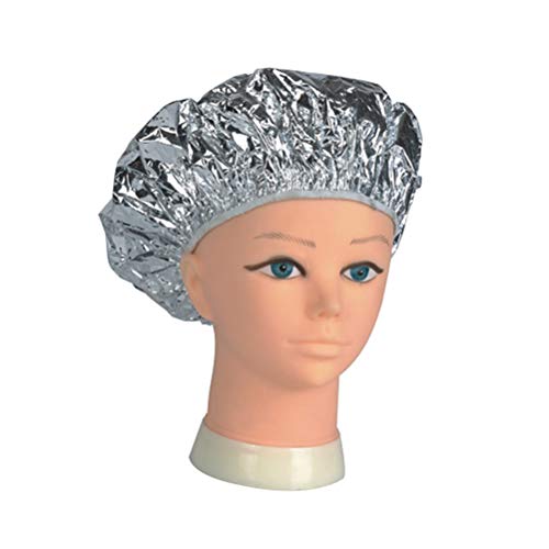 Holama Gorro De Ducha Desechable, Gorro De Ducha para Mujer 4 Piezas Gorro De Papel De Aluminio Sombrero Desechable Impermeable para El Hogar Productos para El Cuidado del Cabello