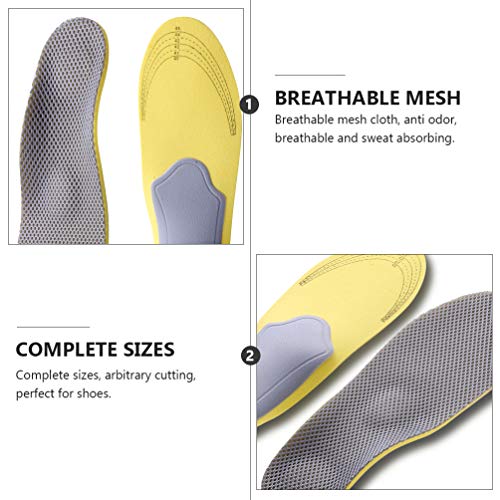 Holibanna Plantilla de Zapato Insertos Ortopédicos de Zapatos Plantillas de Fascitis Plantar Ayuda para Vestirse Cuttable para Hombres Mujeres Niños Ancianos Ancianos