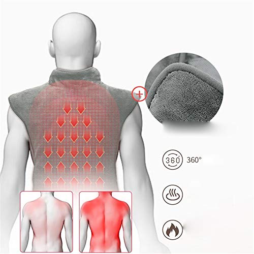 Hombro del cojín de calefacción Almohadilla De Calefacción Envuelto En La Parte Posterior De La Temperatura De Alivio De Dolor En El Hombro Del Cuello Es Muy Caliente For Cuello Y Espalda Hombro lavab