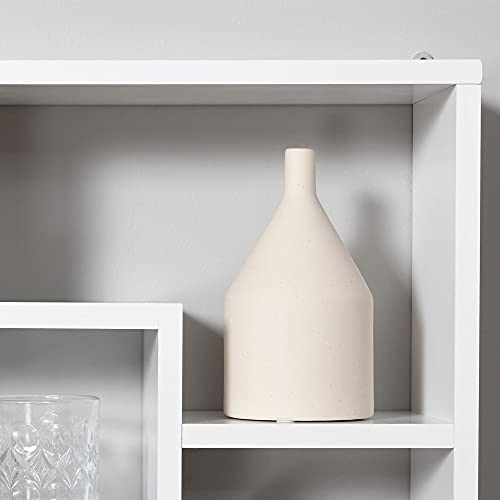 HOMCOM Estante de Pared Decorativo Juego de 8 Estantes Estantería para Libro CDs Baldas Flotantes Cubos Modernos 85x14.5x47.5cm Carga 20kg Madera