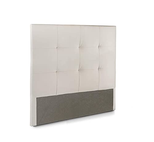 Home Heavenly®- Cabecero de Cama Olson. Tapizado y Acolchado. para Cama Individual y de Matrimonio. con Espuma de 6 cm. (Beige105 cm).