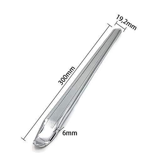HomeDejavu 3 Piezas Palancas de Neumátcios Palanca de Neumáticos Herramientas Palanca de Neumático de Moto Desmontadoraspara Coche Motocicleta Bicicleta 30 x 1,92 x 0,6cm (Plateado)
