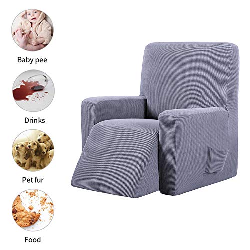 Honeyhouse Funda de sofá de Jacquard, funda elástica para sillón relax completa, funda elástica para sillón reclinable