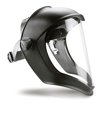 Honeywell 1011624 Escudo facial biocónico Pantalla de policarbonato con lente transparente revestida antirrayaduras / Fogban