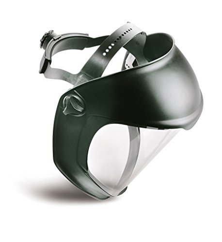Honeywell 1011624 Escudo facial biocónico Pantalla de policarbonato con lente transparente revestida antirrayaduras / Fogban