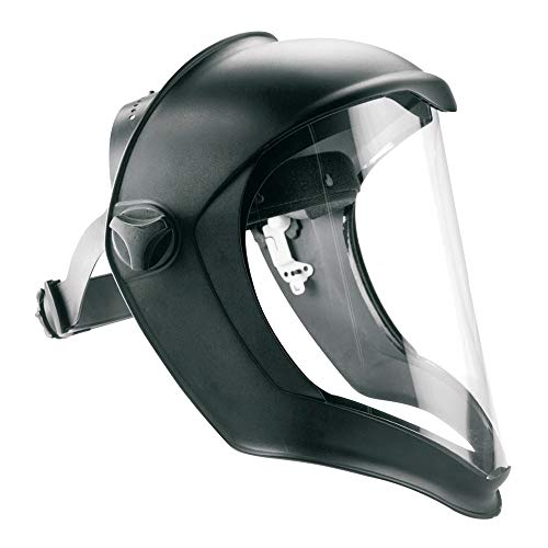 Honeywell 1011624 Escudo facial biocónico Pantalla de policarbonato con lente transparente revestida antirrayaduras / Fogban