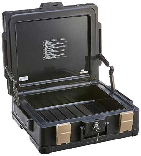 Honeywell 1104 - Caja fuerte para guardar documentos, impermeable, ignífuga, 11.1L