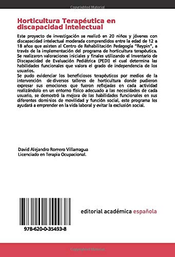Horticultura Terapéutica en discapacidad intelectual: Beneficios de la horticultura terapéutica en niños y jóvenes con discapacidad intelectual