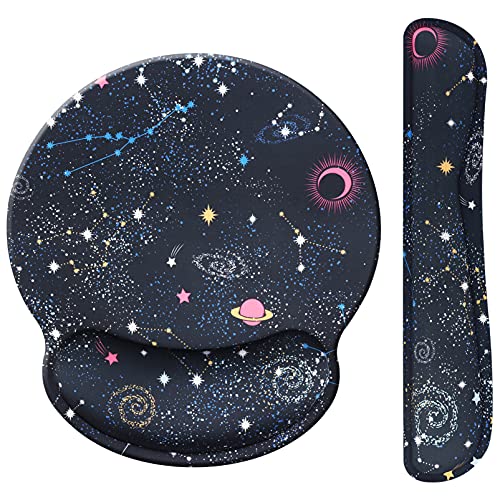 Hosimoln Suave Suave Alfombrilla ergonómica de espuma viscoelástica para ratón,soporte de muñeca y reposamuñecas para teclado para juegos/oficina,duradera,cómoda y para aliviar el dolor-KMxingzuo