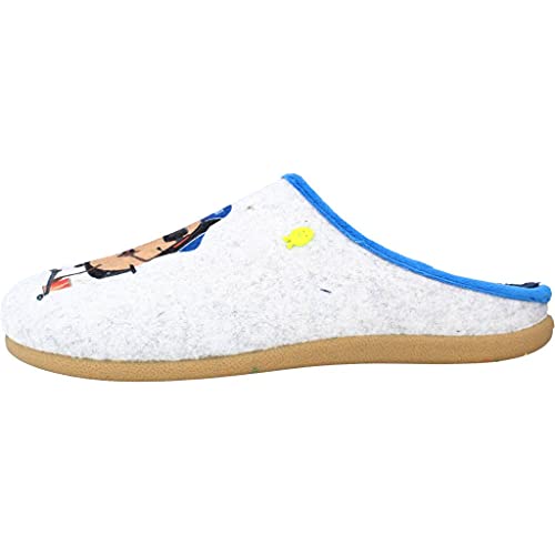 HOT POTATOES ABSARN, Pantuflas Hombre, Gris, 43 EU
