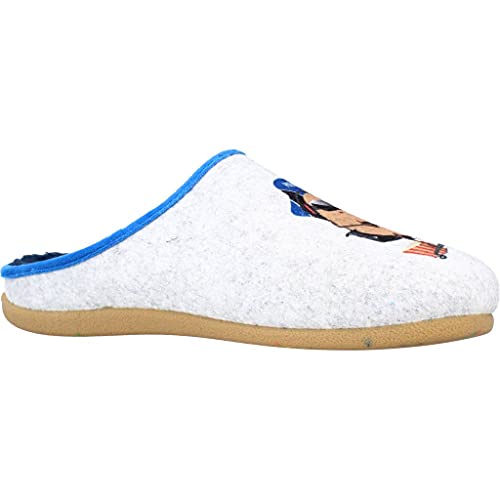 HOT POTATOES ABSARN, Pantuflas Hombre, Gris, 43 EU