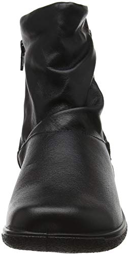 Hotter Whisper Botas Plisadas Mujer, Negro (Black 001), 38.5 EU