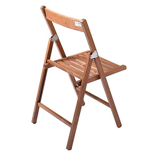 House Collection HSC1395 - Silla Plegable, Color Nogal Lacado
