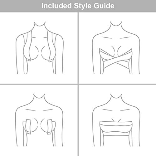 HSAJS 2 Rouleau de Poitrine et 15 Paires de Cache-tétons, Boob Tapeet, Soutien Gorge adhesif Breast Lift Tape pour A-E Cup, Ruban de Levage de Poitrine Respirant Bricolage (Negro + Caqui)