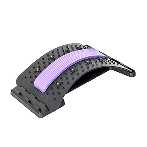 huihuijia Corrector Lumbar Y Masajeador Estirador De Espalda Camilla Trasera para ciática Ortopédica Volver Camilla Alivio del Dolor de Espalda Baja La Camilla Purple,One Size