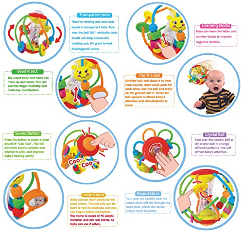 Huile Pelota con Actividades sensoriales múltiples para bebés