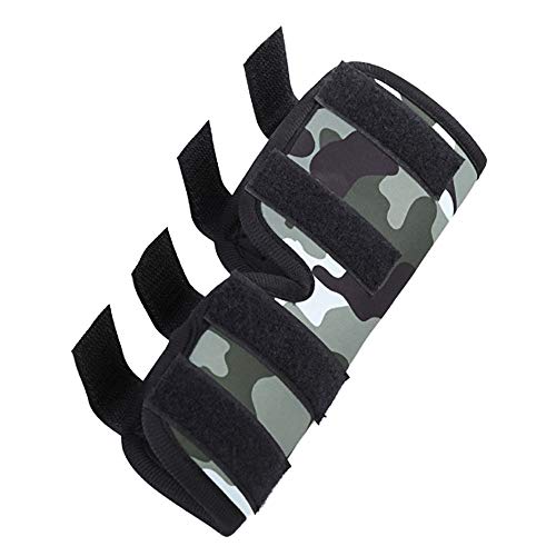 HUILI Aparato ortopédico para la Pierna del Perro, 1 par de Patas de Refuerzo para Mascotas Rodilla Protectora Envoltura Protectora Lesión quirúrgica Rodilleras fijas Pies de Perro,B,L