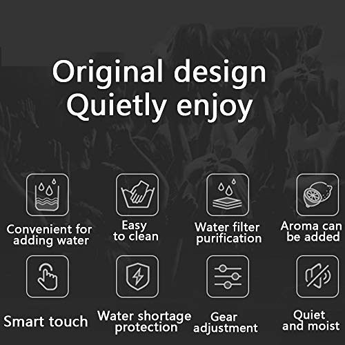 Humidificador de Ruido Blanco Portátil En El Escritorio, Humidificador de Coche De Carga USB Pequeño Humidificador de Vapor Frío De Aromaterapia, Adecuado Para Automóviles / Escritorios / Bebés.